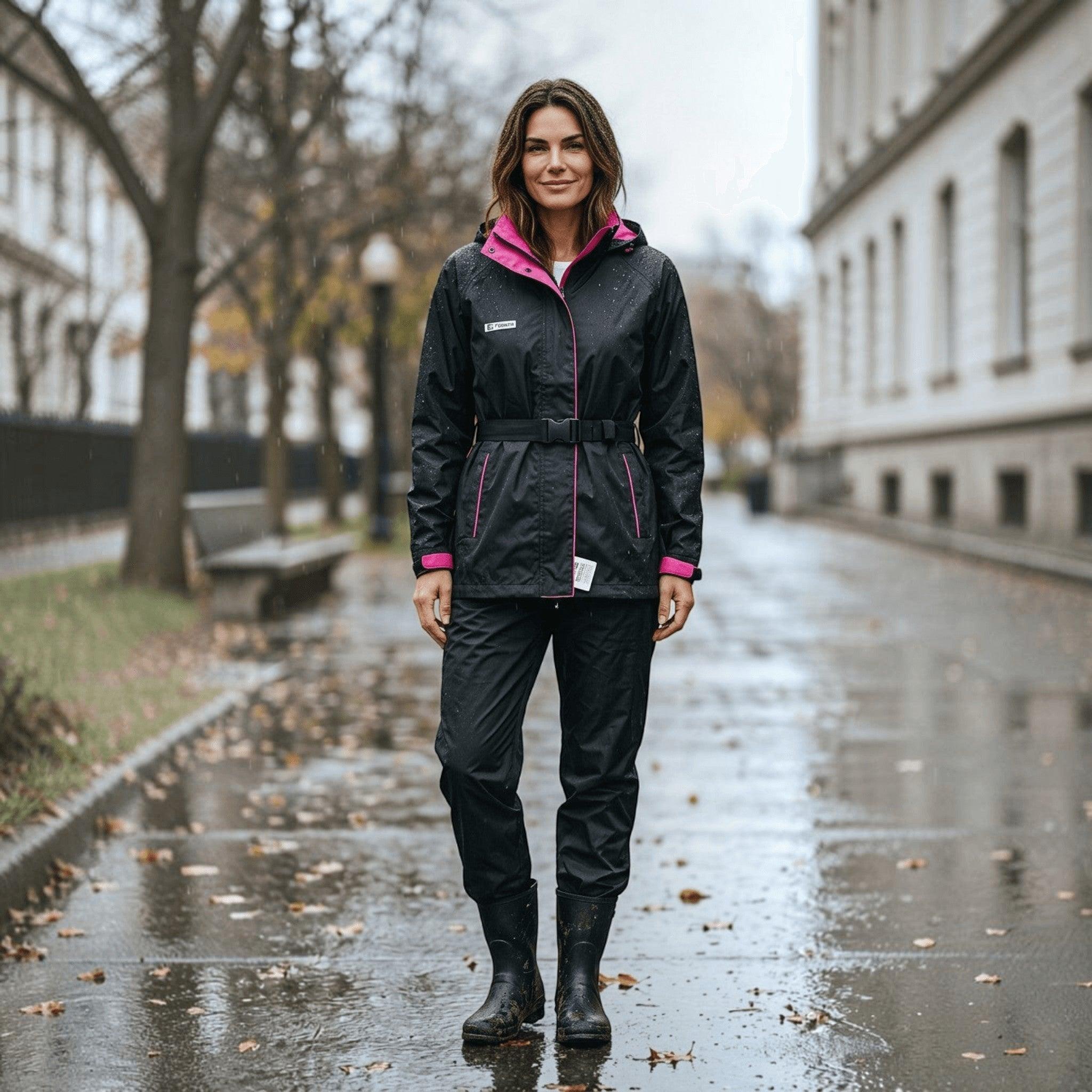 Top In Town Women's Premium RAINCOAT TRENITY with Built-in Bag Holder – City Center