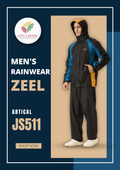 Zeel Men's Premium Waterproof Raincoat (Article: JS511)