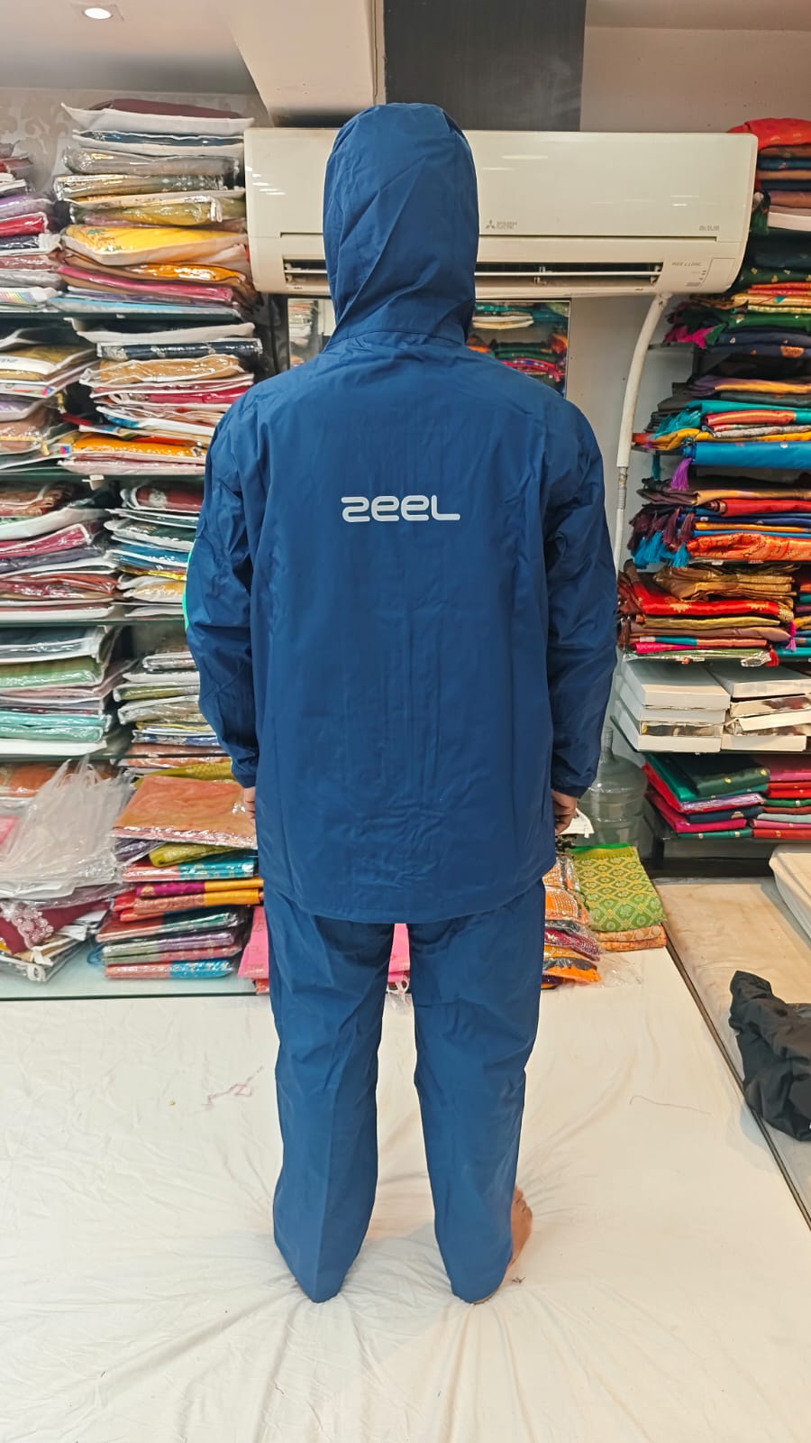 ZEEL Premium Men’s Raincot (Black) | Waterproof & Windproof JS702