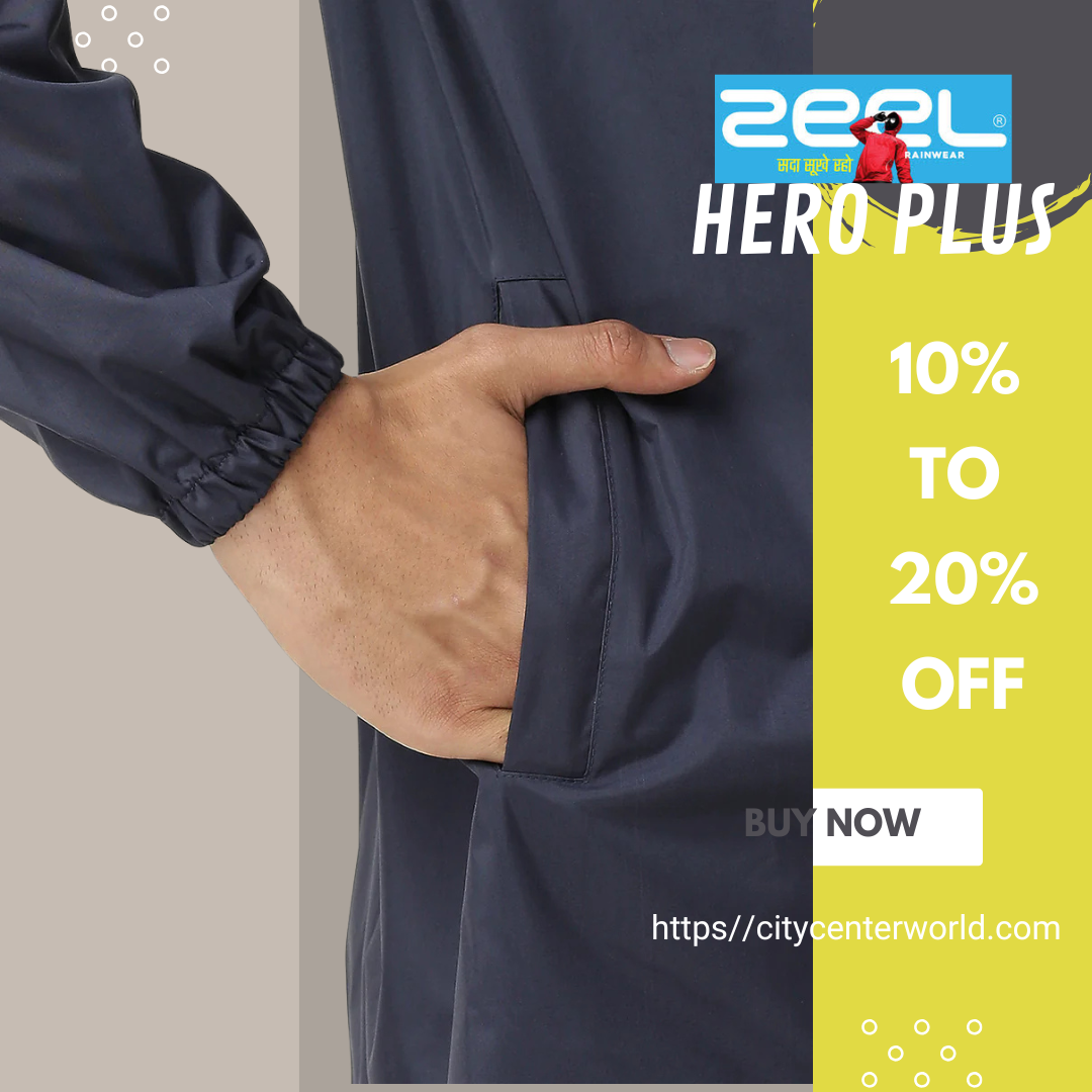 Zeel Premium Parachute Raincot hero plus