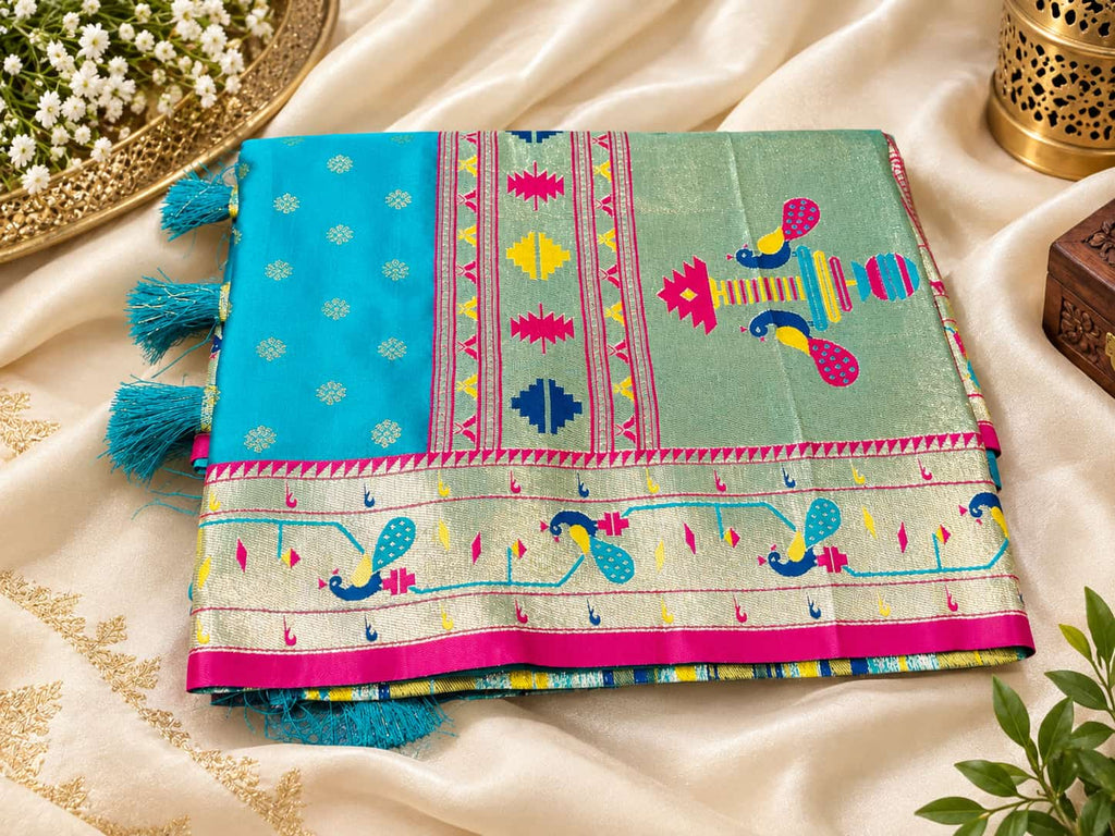 Satin Silk Saree - Elegant Traditional Wear
