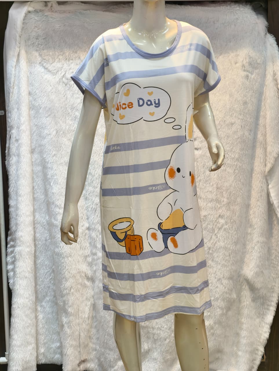 Womens Short One Piece – Korean Style Sleepwear 1007