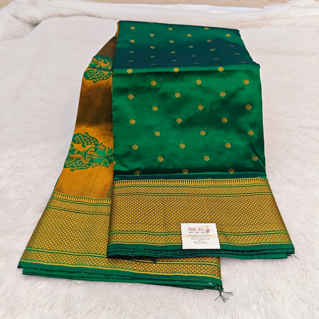 Pure Kalanjali Paithani Silk Saree with Peacock Border