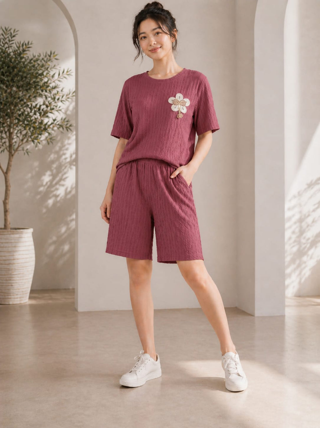 Premium Women's Co-Ord Set | Active Top & Shorts Buy 2 At 500