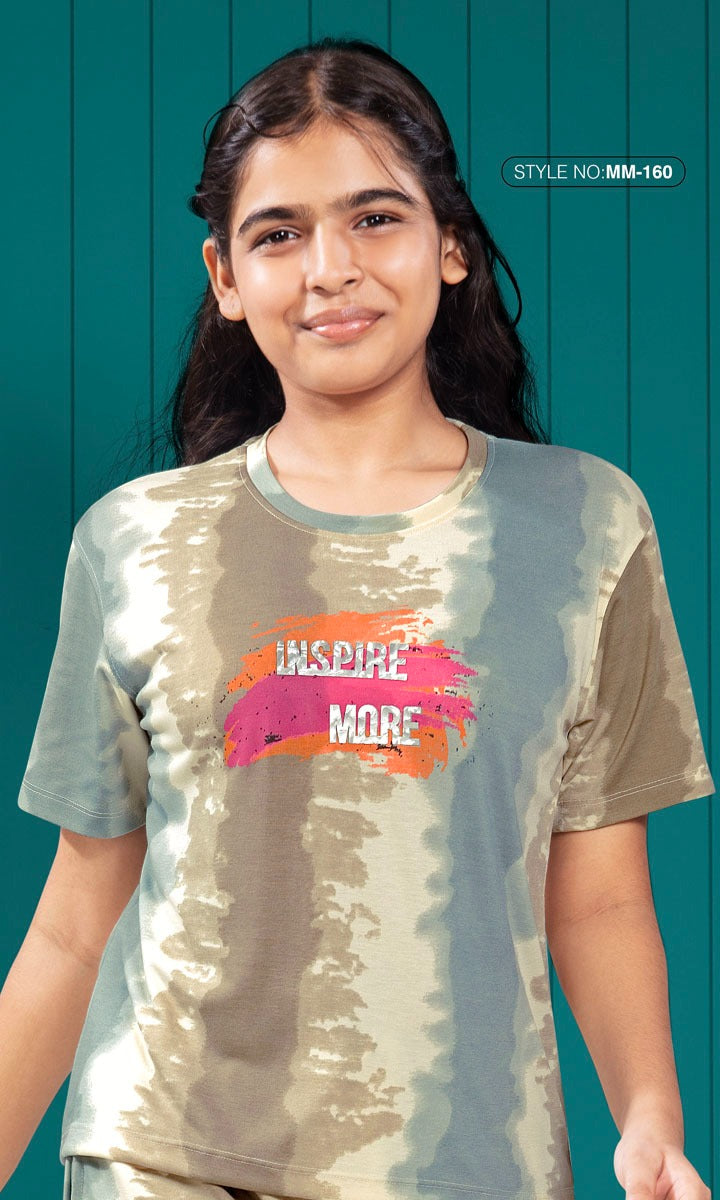 Mawa Girl Tie-Dye Print Girls' Cord Set MM-160