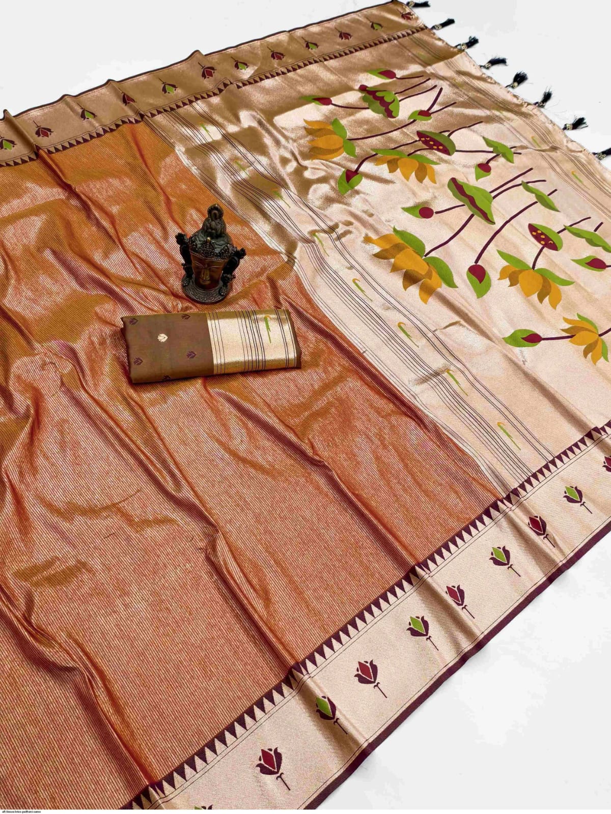 Apratim Tishu Lotus Paithani Saree (with Premium Blouse Piece)