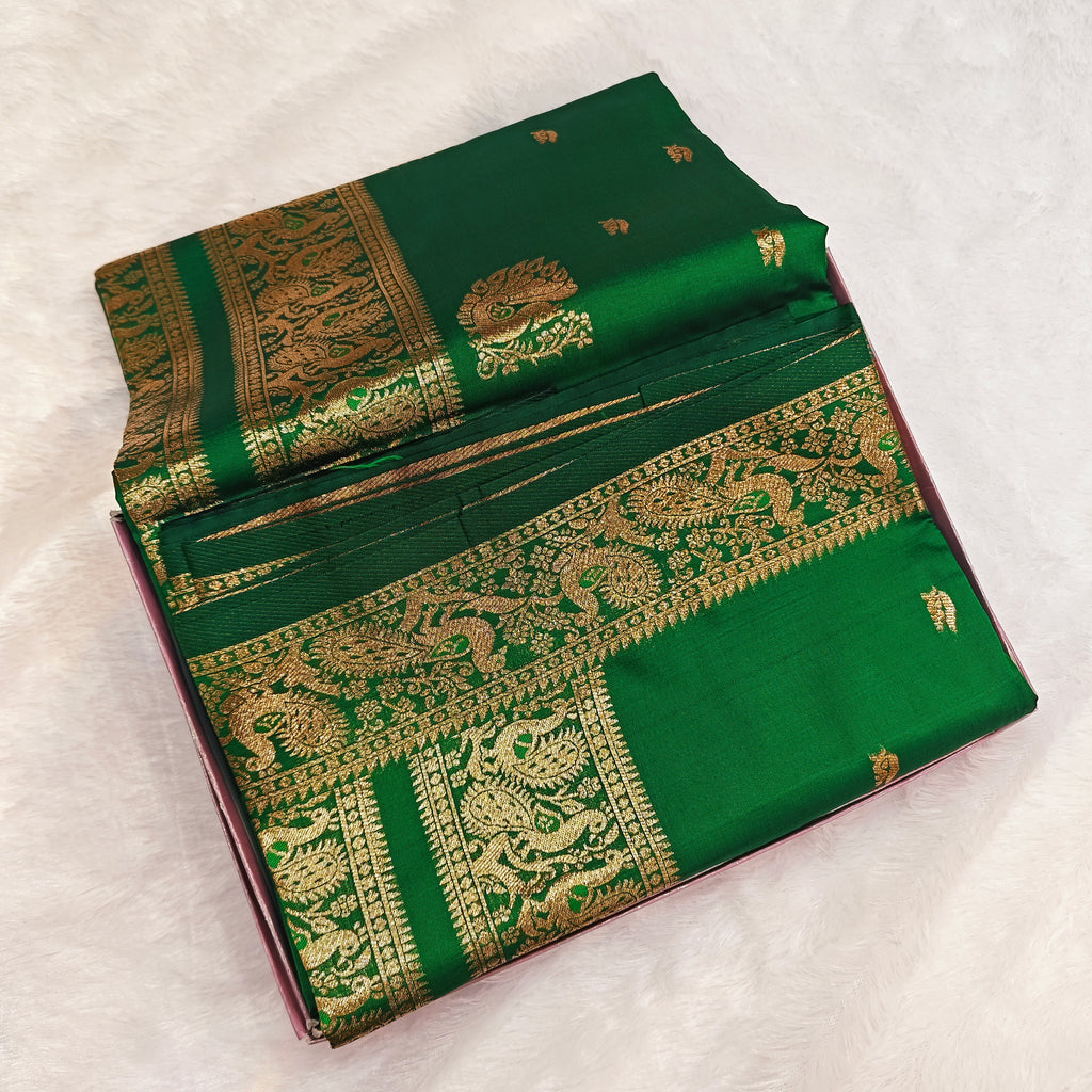 Exquisite Dual-Tone Premium Peshwai Silk Saree 1013