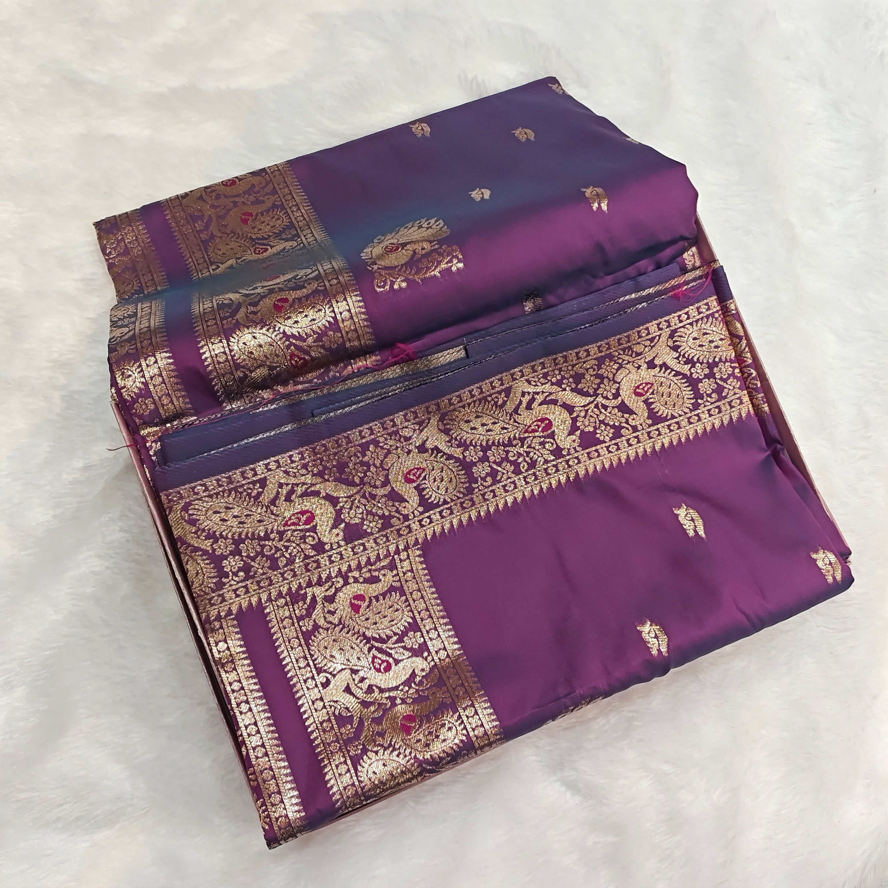 Exquisite Dual-Tone Premium Peshwai Silk Saree 1013