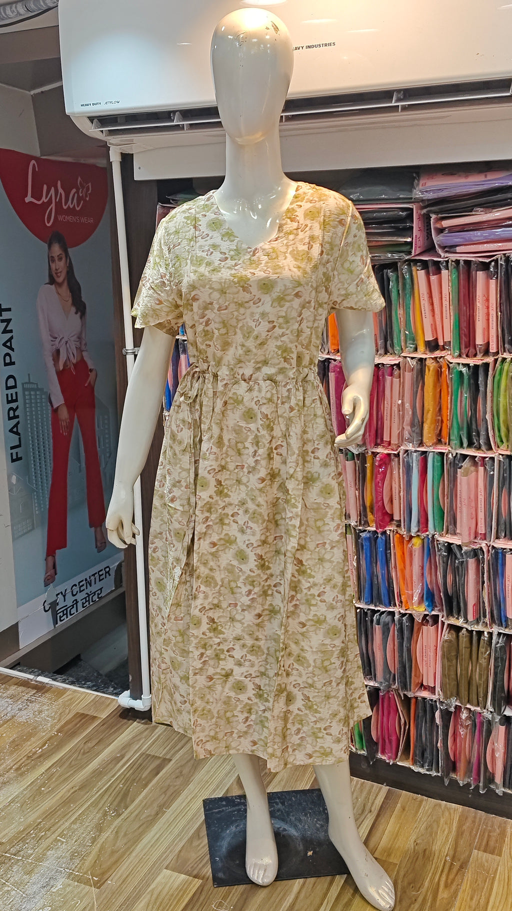 Korean Western Long One-Piece Collection with Trendy Prints 1015