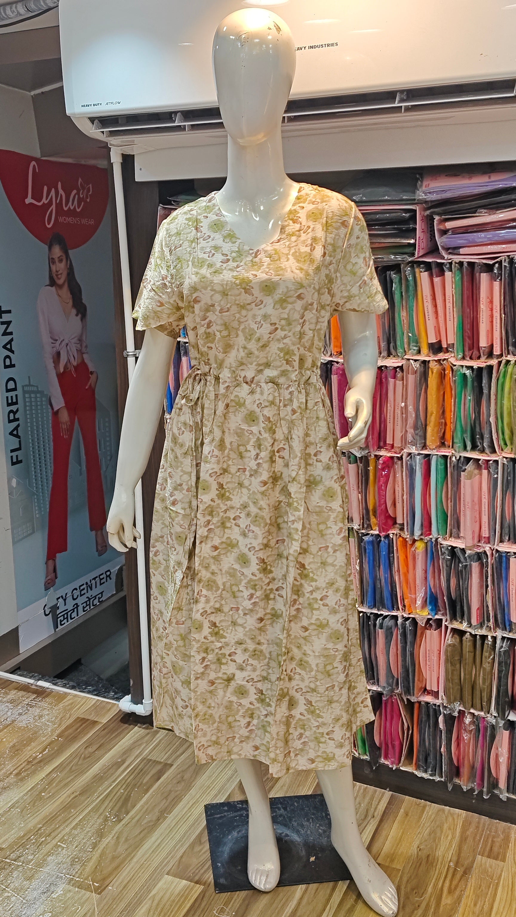Korean Western Long One-Piece Collection with Trendy Prints 1015