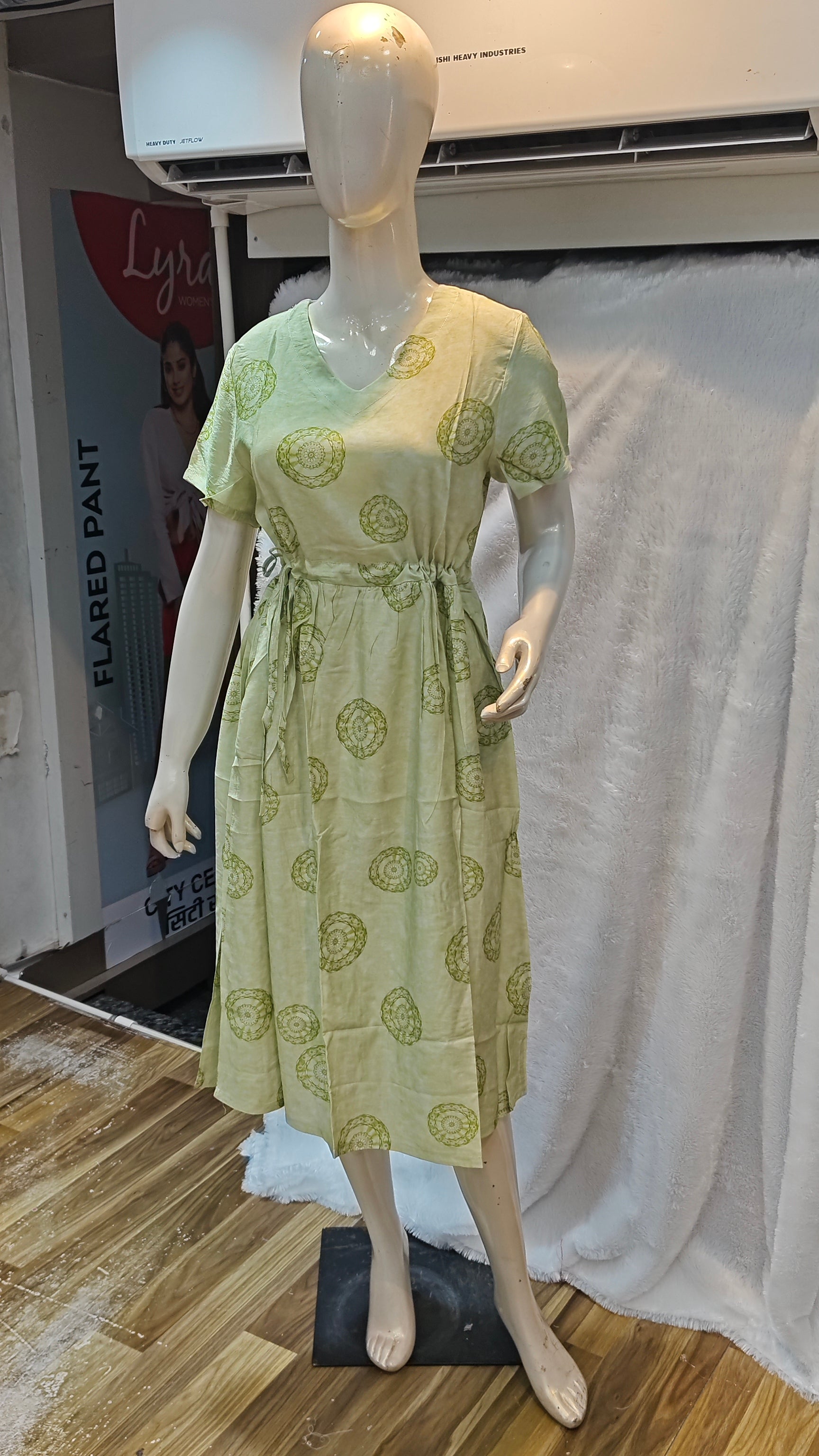 Korean Western Long One-Piece Collection with Trendy Prints 1015