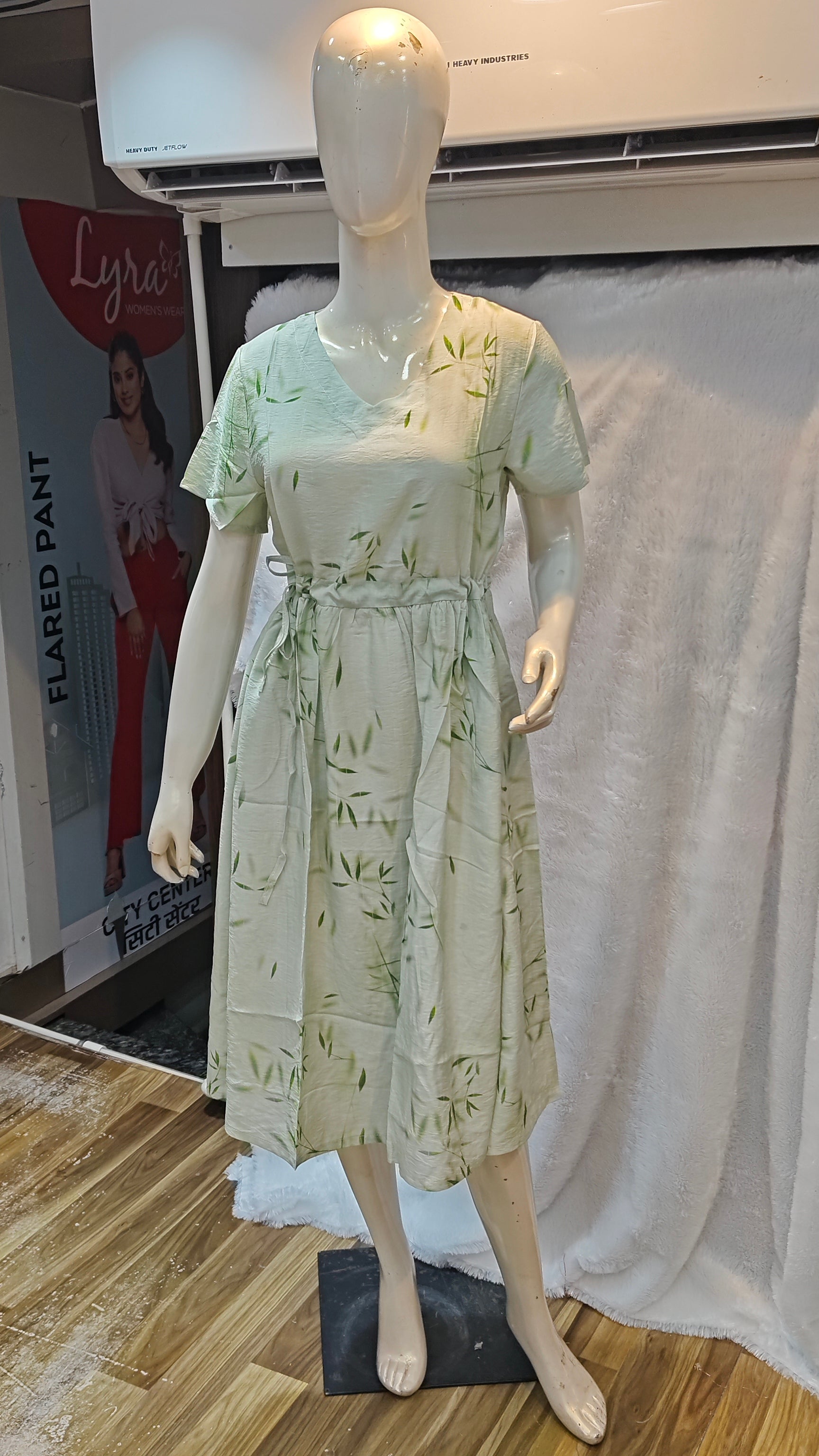 Korean Western Long One-Piece Collection with Trendy Prints 1015