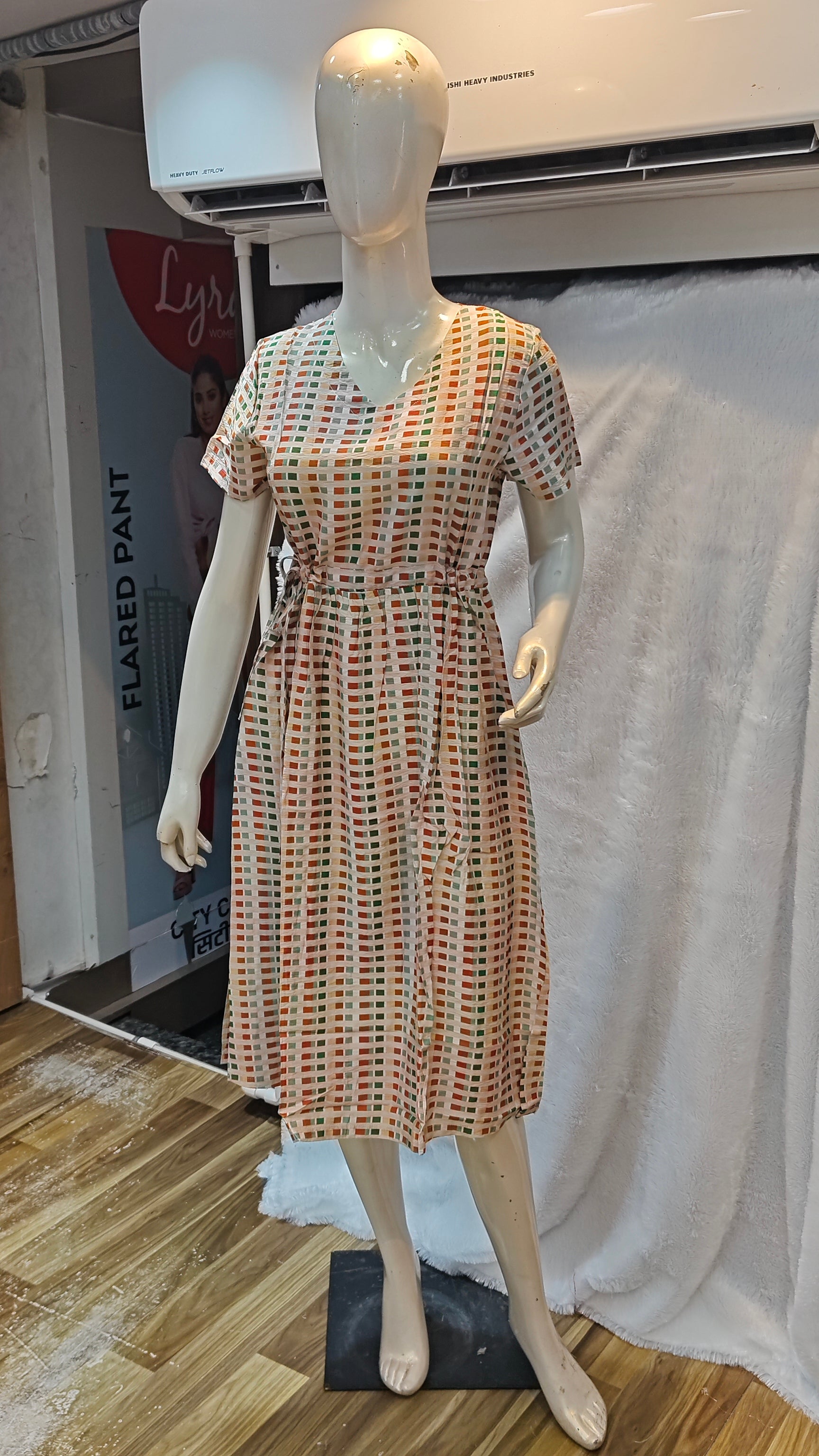 Korean Western Long One-Piece Collection with Trendy Prints 1015