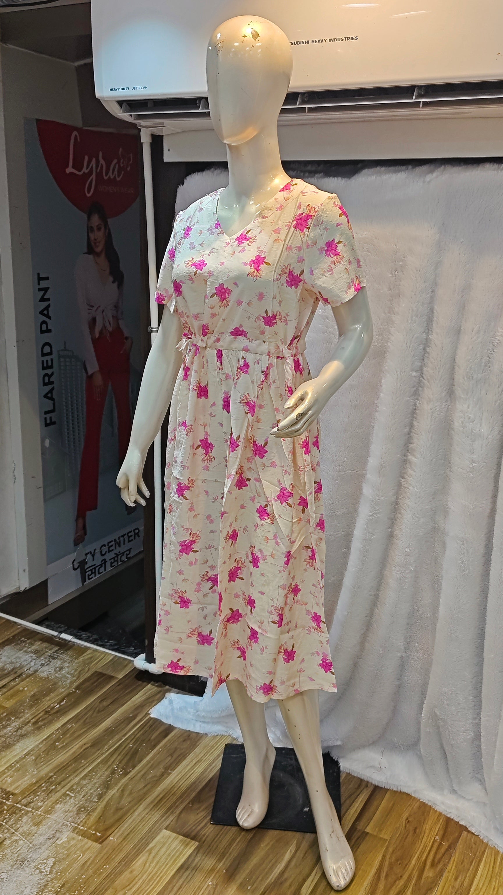 Korean Western Long One-Piece Collection with Trendy Prints 1015