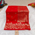 Exclusive Silk Katpadar Saree: Full Gold Jari & All-Over Butti Edition