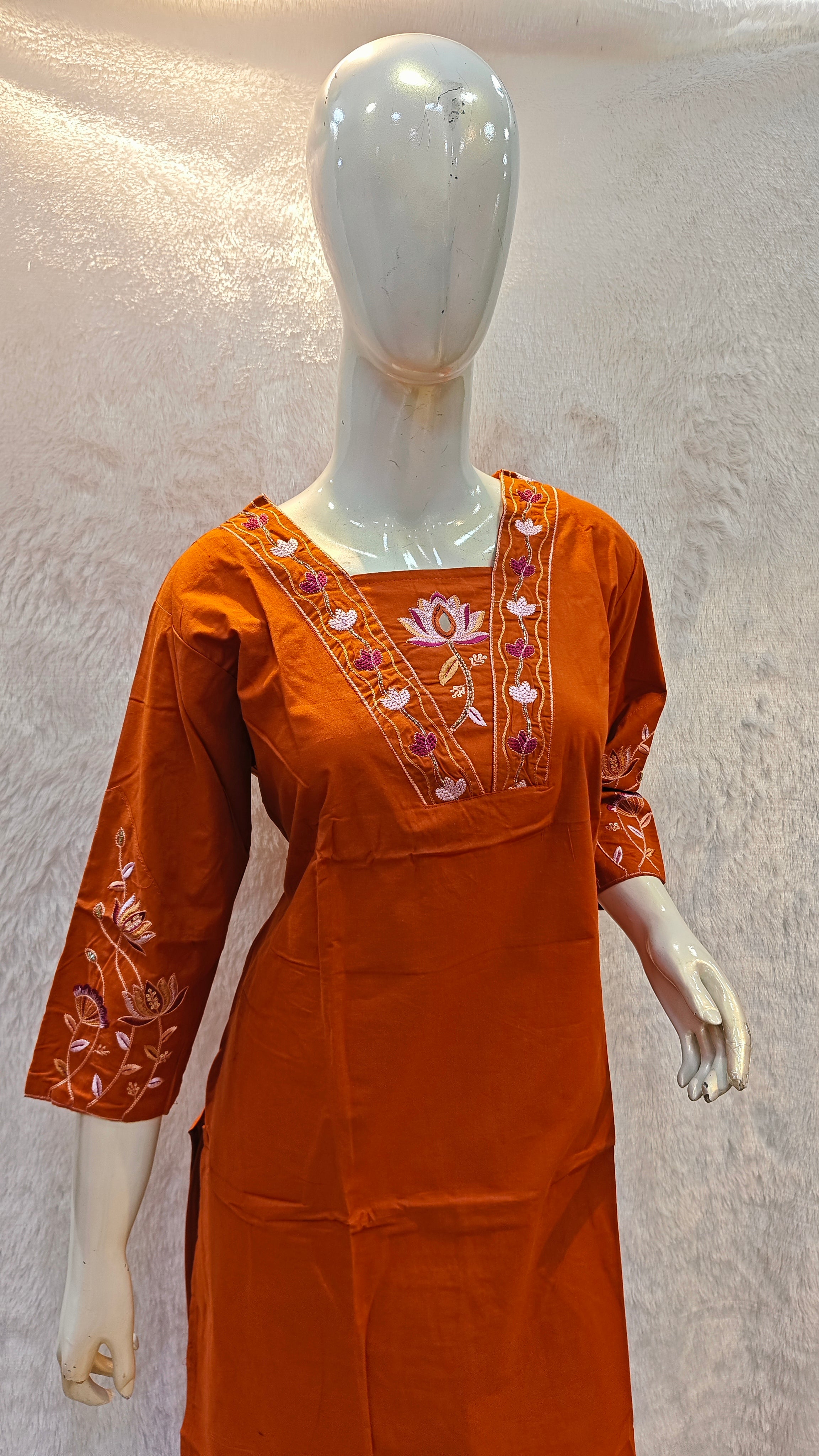 Pure Dabu Cotton Kurti Set Only 999