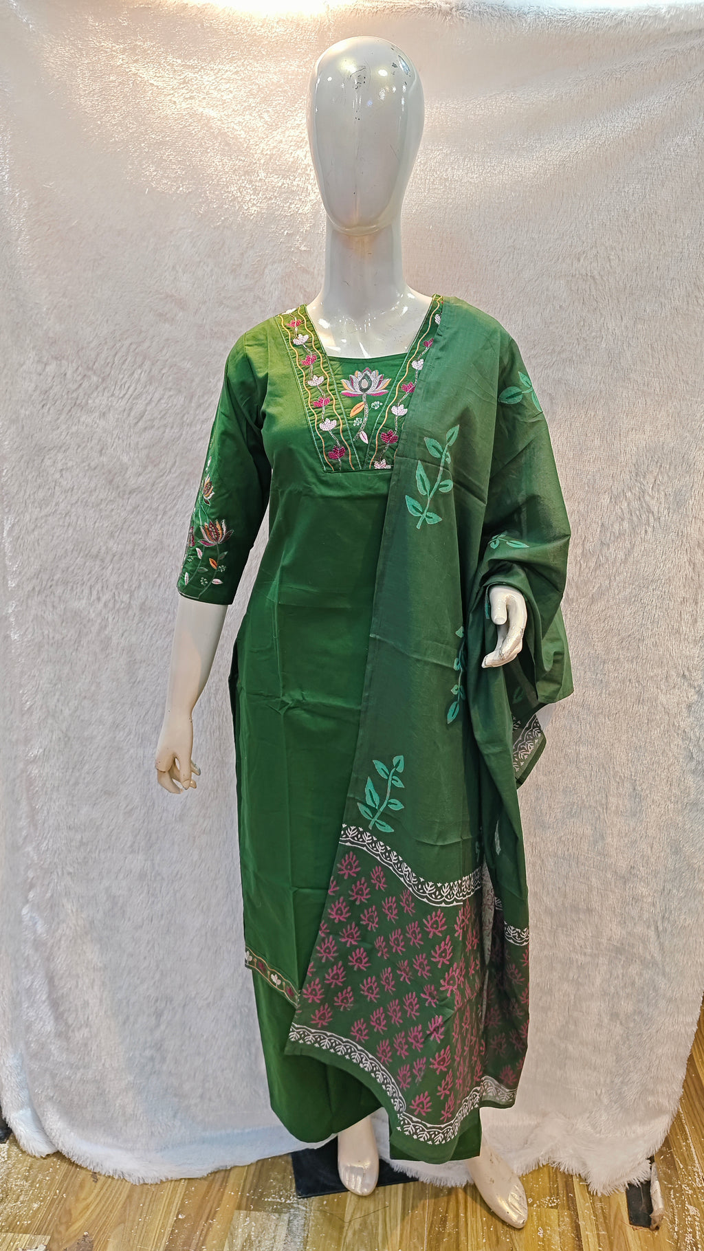 Pure Dabu Cotton Kurti Set Only 999