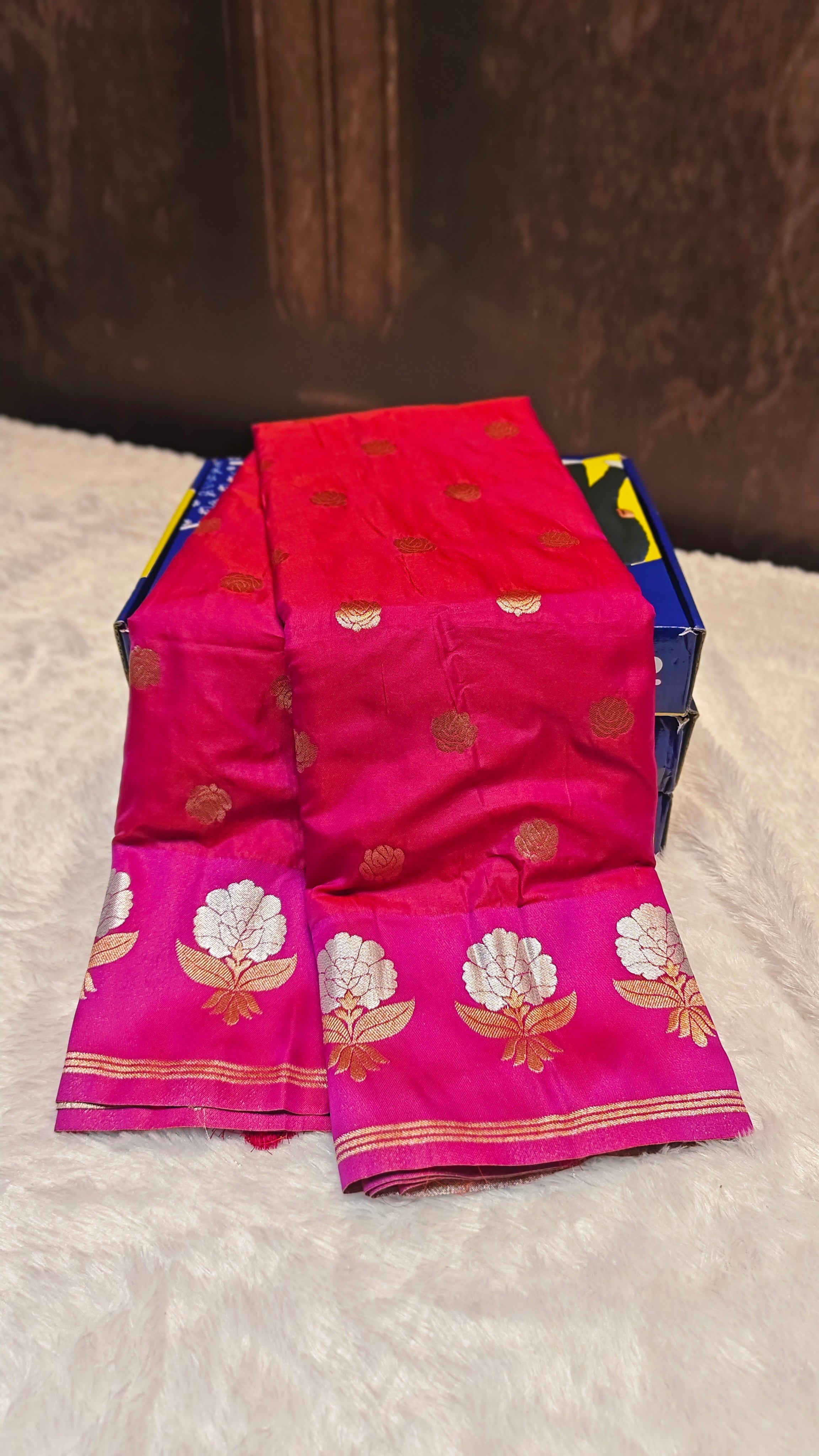 The Epitome of Royal Grace: Premium 2-Fidder Silk Saree