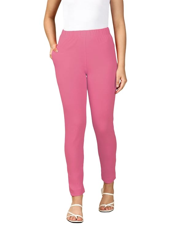 PYNK by Lux Cozi: Premium Cotton Lycra Kurtipant with Side Pocket BUY 1 GET 1 OFFER