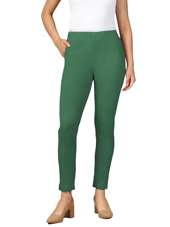 PYNK by Lux Cozi: Premium Cotton Lycra Kurtipant with Side Pocket BUY 1 GET 1 OFFER