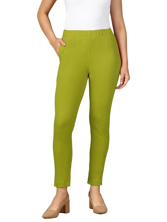 PYNK by Lux Cozi: Premium Cotton Lycra Kurtipant with Side Pocket BUY 1 GET 1 OFFER