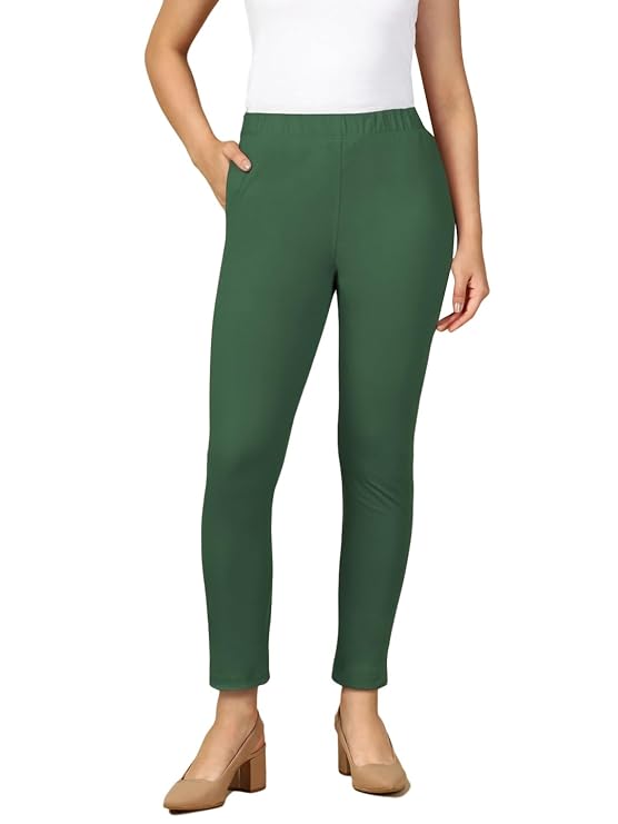PYNK by Lux Cozi: Premium Cotton Lycra Kurtipant with Side Pocket BUY 1 GET 1 OFFER