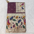 Lotus Katpadar Silk Saree | Heavy Lotus Jari Work Pallu & Broad Border 1014