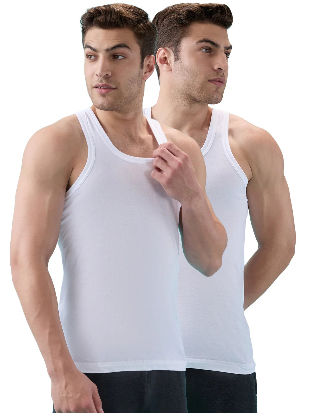 MACHO METRO VEST RN Men Vest with Soft, Breathable Comfort – White