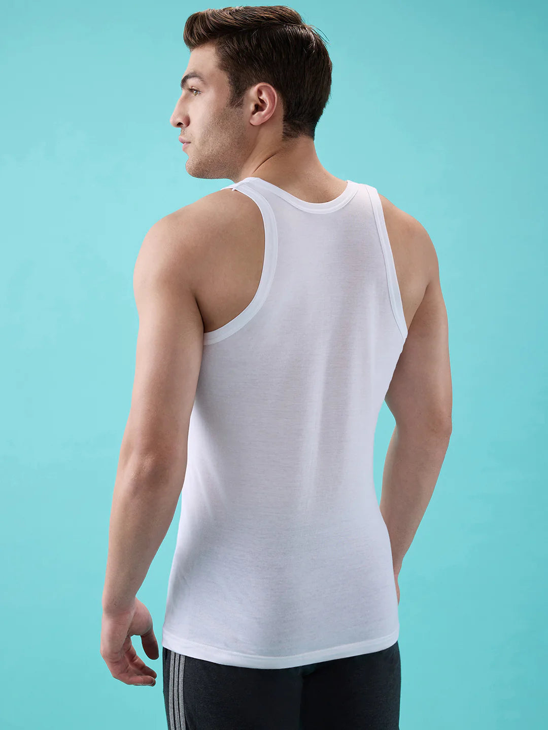 MACHO METRO VEST RN Men Vest with Soft, Breathable Comfort – White
