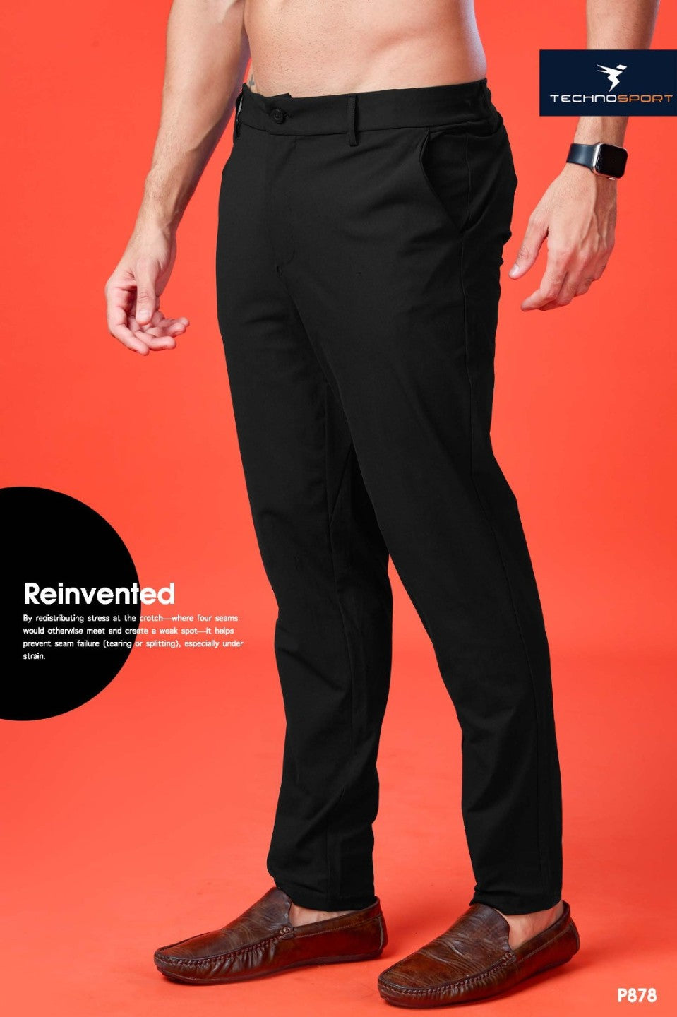 Technosport Duracool+ Solid 4-Way Stretch Casual Trousers Buy 3 At 1998