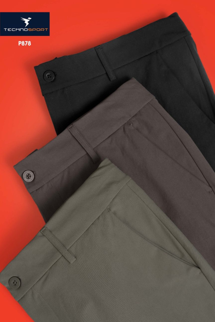 Technosport Duracool+ Solid 4-Way Stretch Casual Trousers Buy 3 At 1998