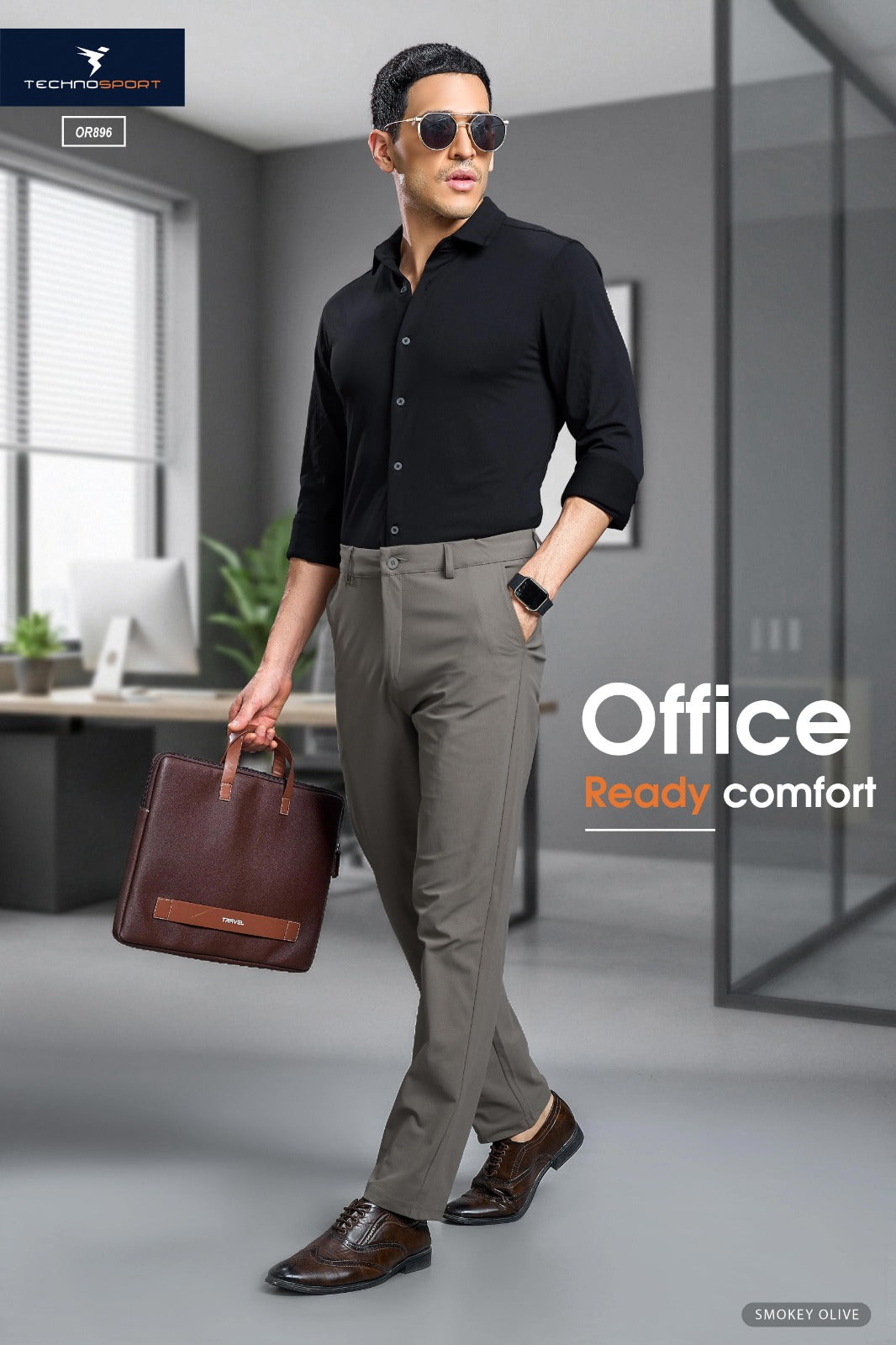 Technosport DuraCool+ Solid Formal Pant Buy OR896