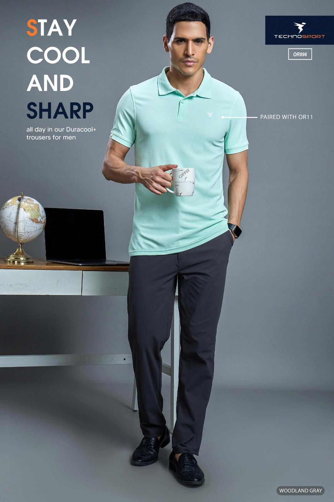 Technosport DuraCool+ Solid Formal Pant Buy OR896