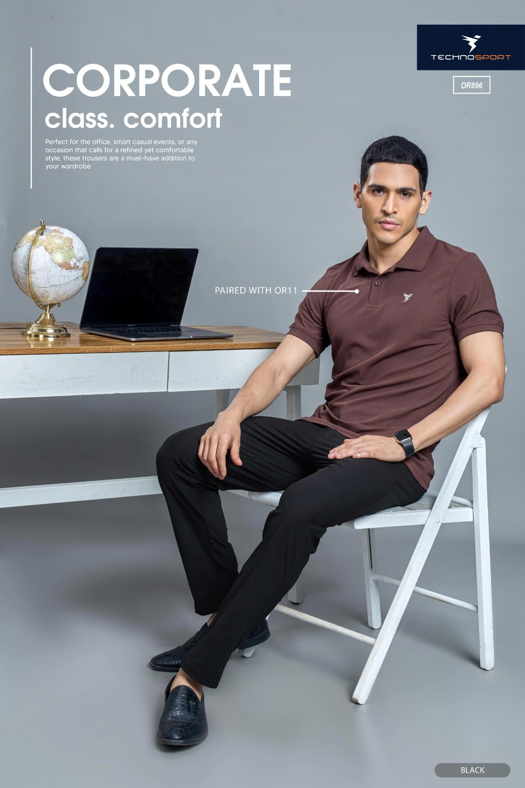 Technosport DuraCool+ Solid Formal Pant Buy OR896