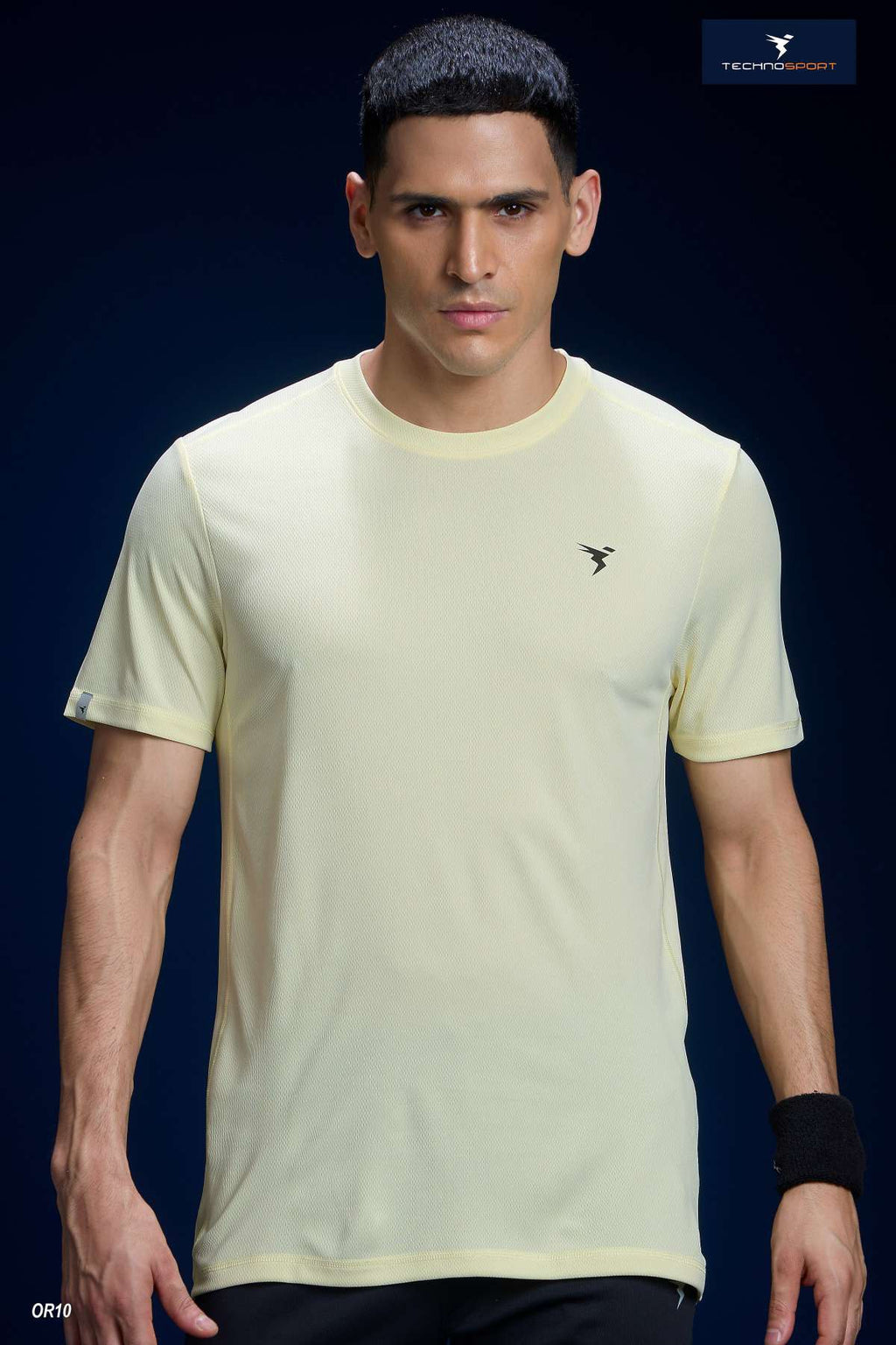 Technosport Men's Solid Crew Neck Slim Fit T-Shirt OR10