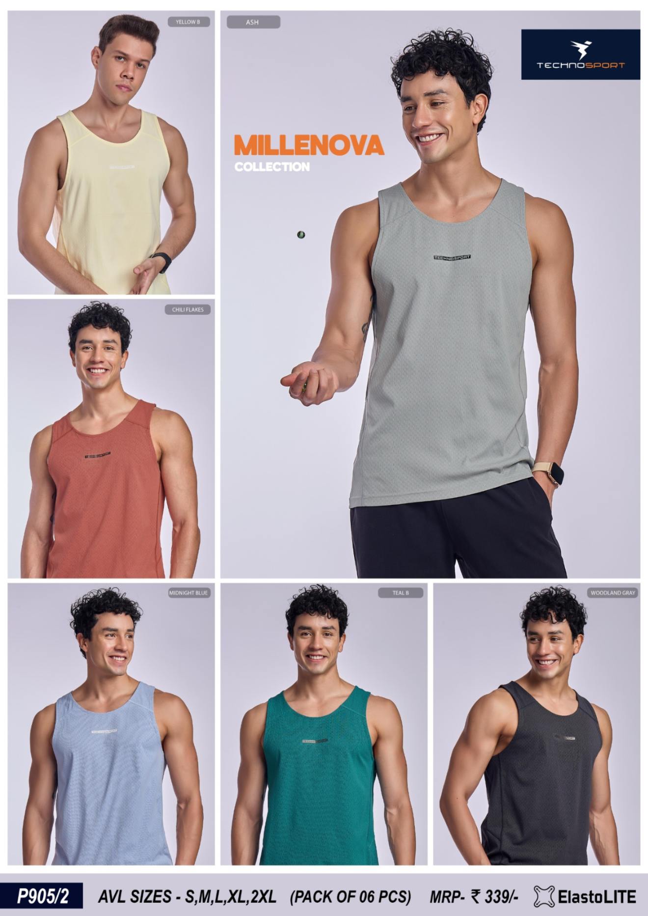 TECHNOSPORT Men's Gym Vest Buy