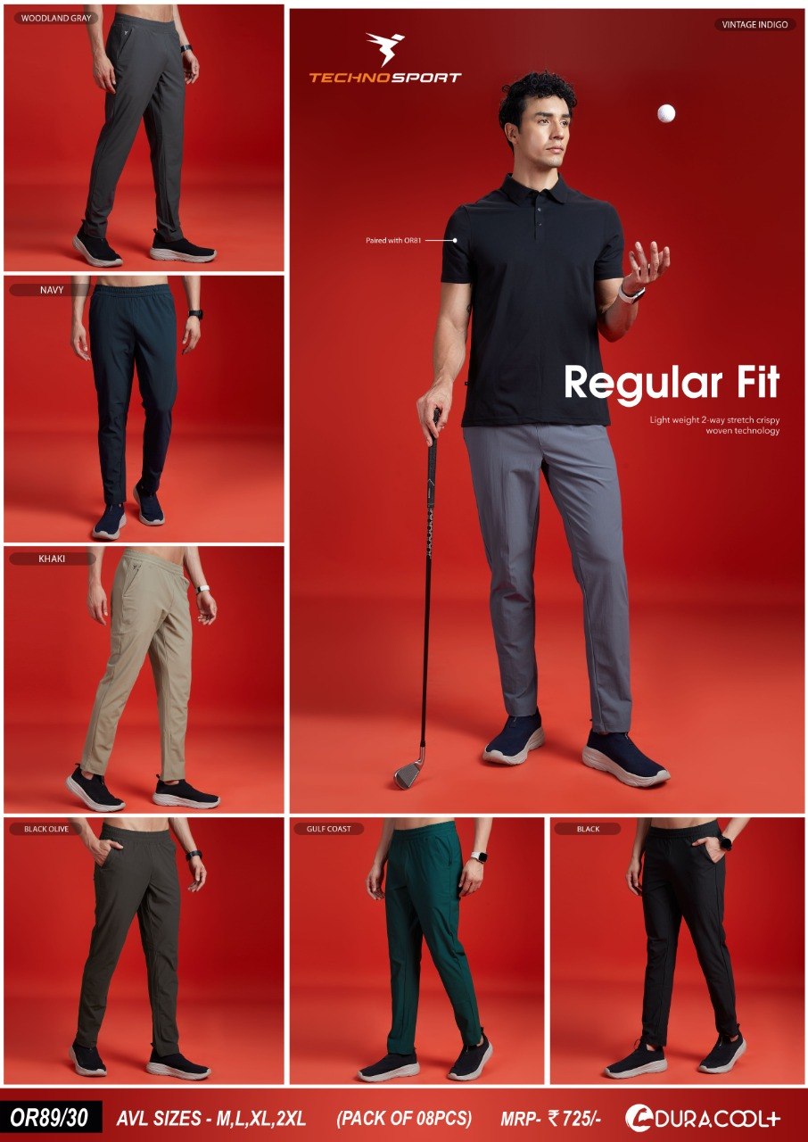 Technosport Solid 4 Way Stretch Track Pant OR89/30