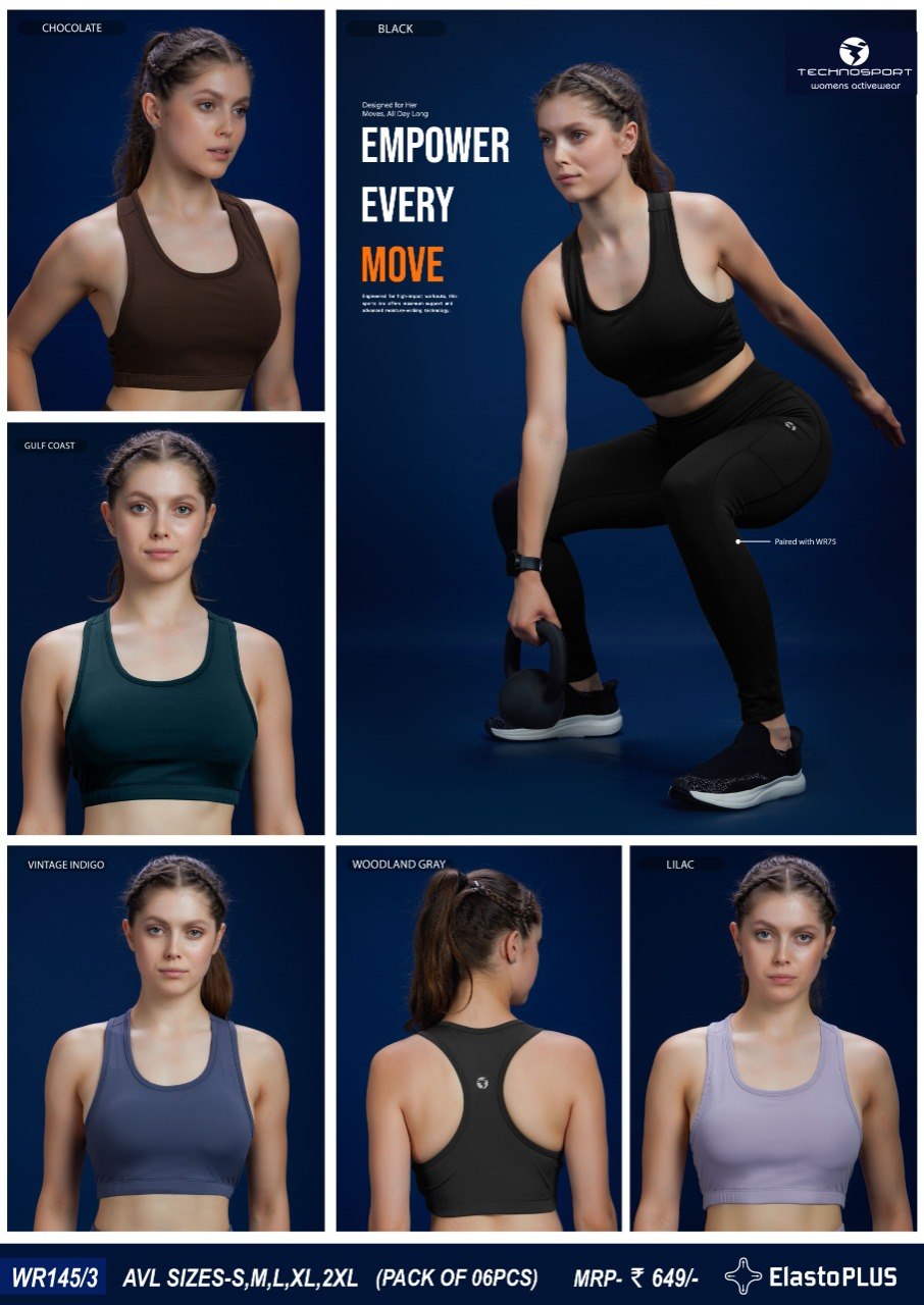 Technosport Elastoplus Women's Racer Back Sports Bra WR145