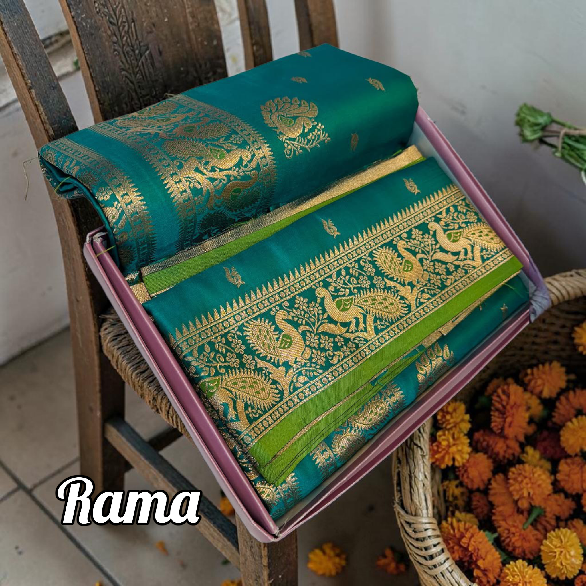 Handwoven Peshwai Paithani Silk Saree 1001