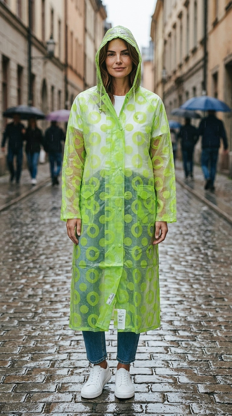 Top In Town "Crystal Clear" Women's Springtex  One-Piece Raincoat