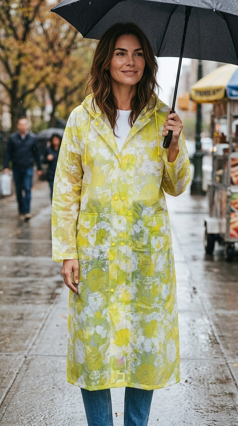 Top In Town "Crystal Clear" Women's Springtex  One-Piece Raincoat