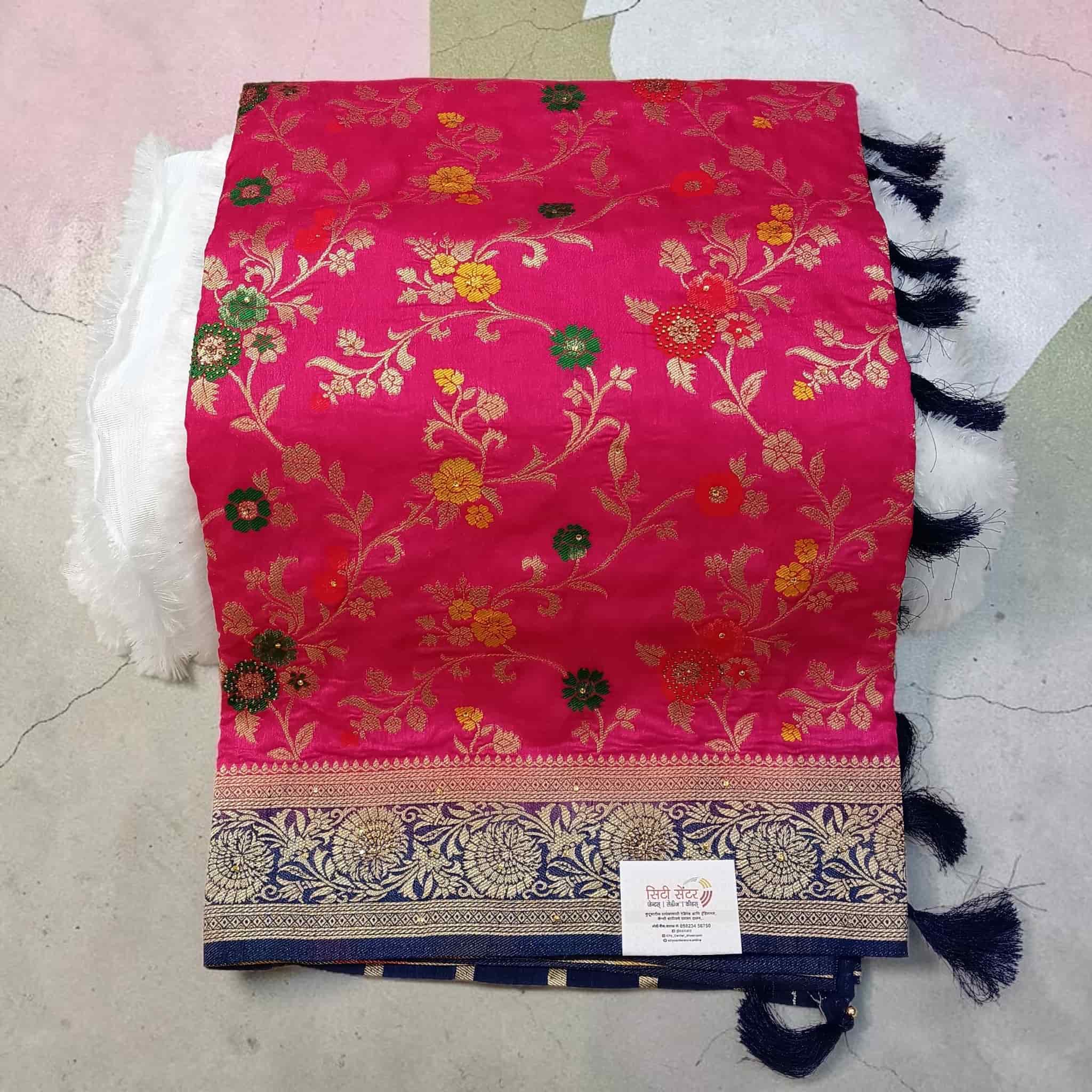 Kathpadar Peshwai Saree with Swarovski Work – Royal Grandeur Redefined