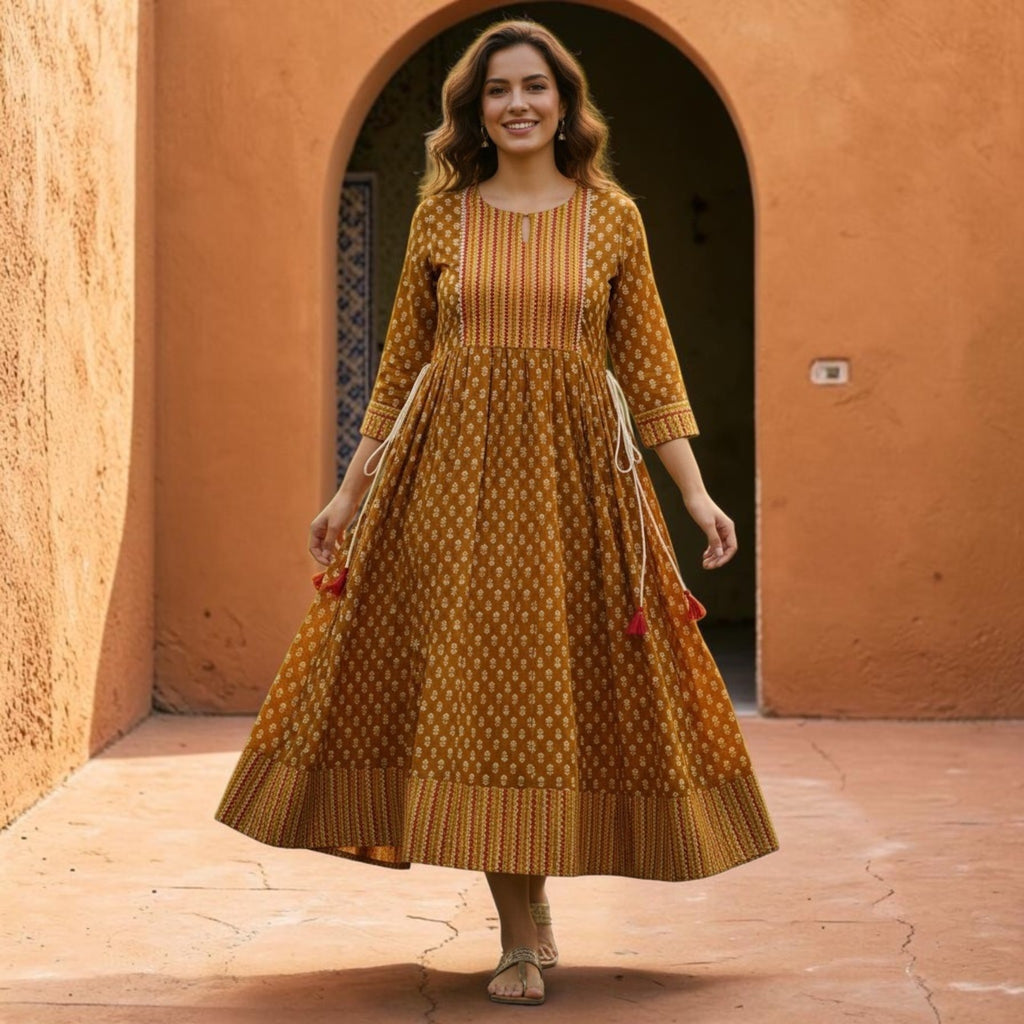 Simra Anarkali Kurti – Flared Ethnic Kurta for Women