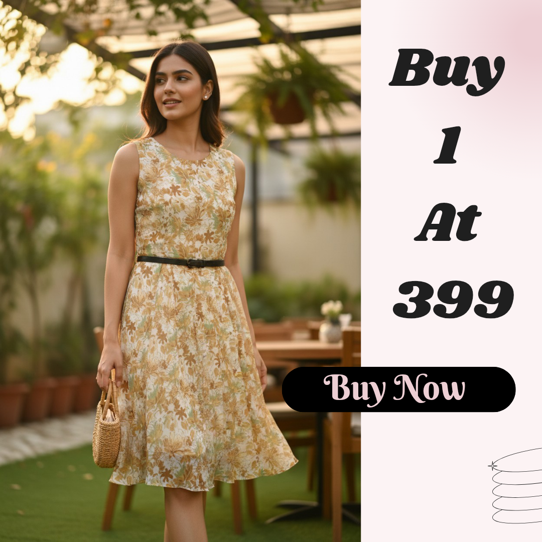 Latest Georgette Fabric Short One Piece Buy 2 At 599