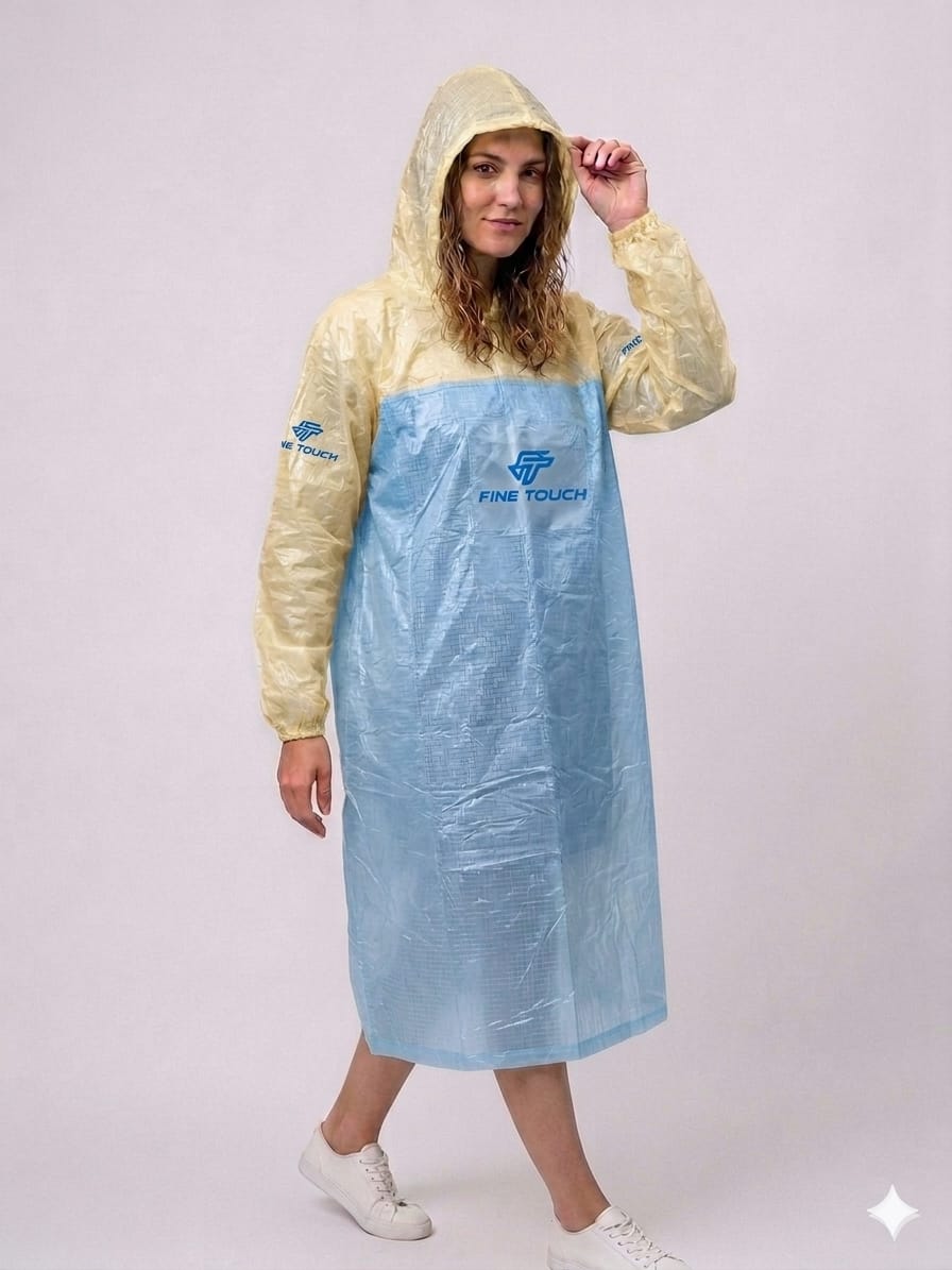 Waterproof Transparent Poncho Raincoat