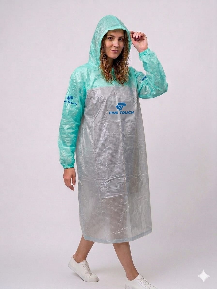 Waterproof Transparent Poncho Raincoat