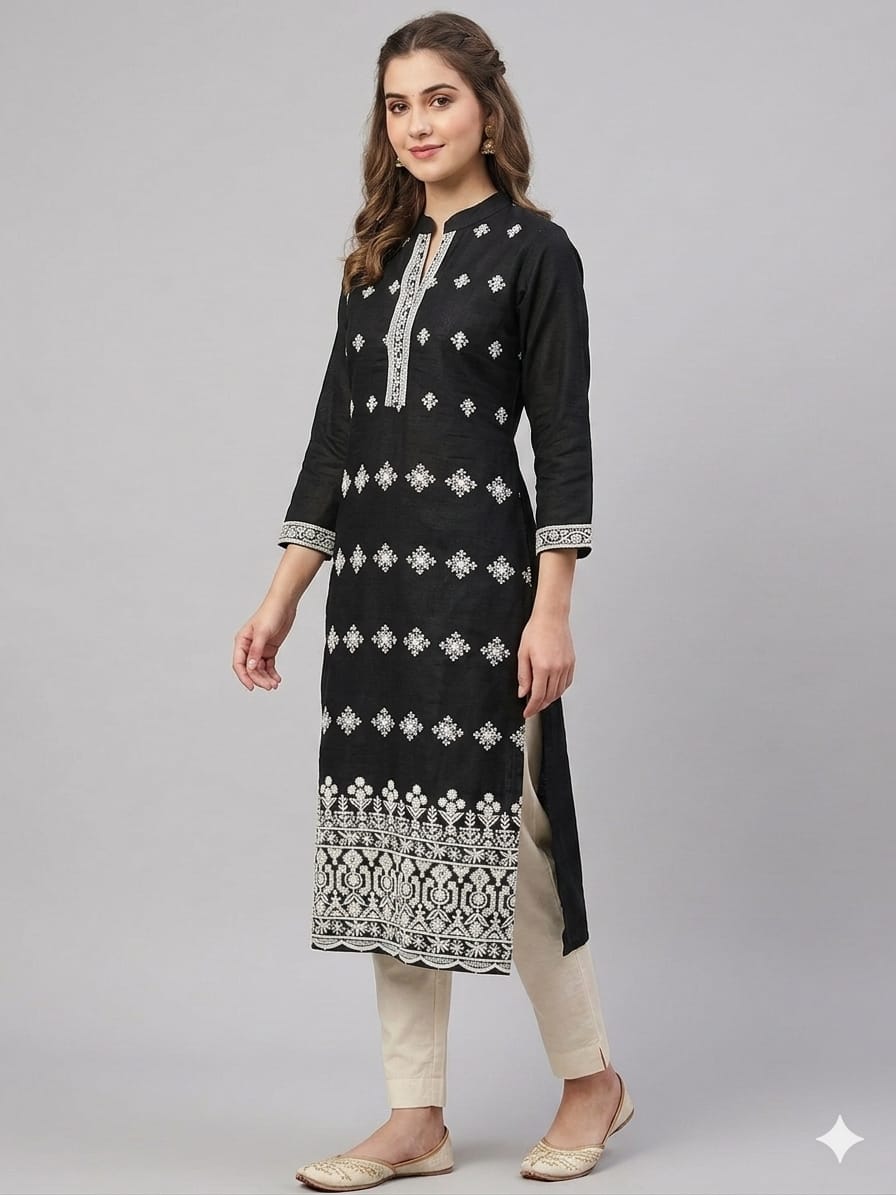 Straight Cut Long Kurti