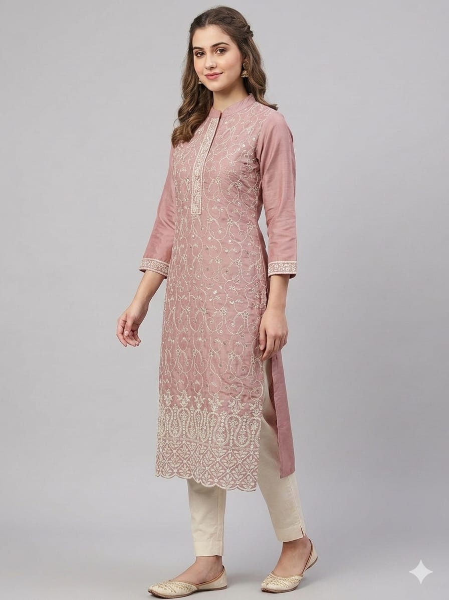 Straight Cut Long Kurti