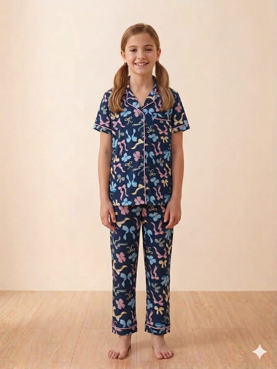 Cute Printed Night Suit for Girls