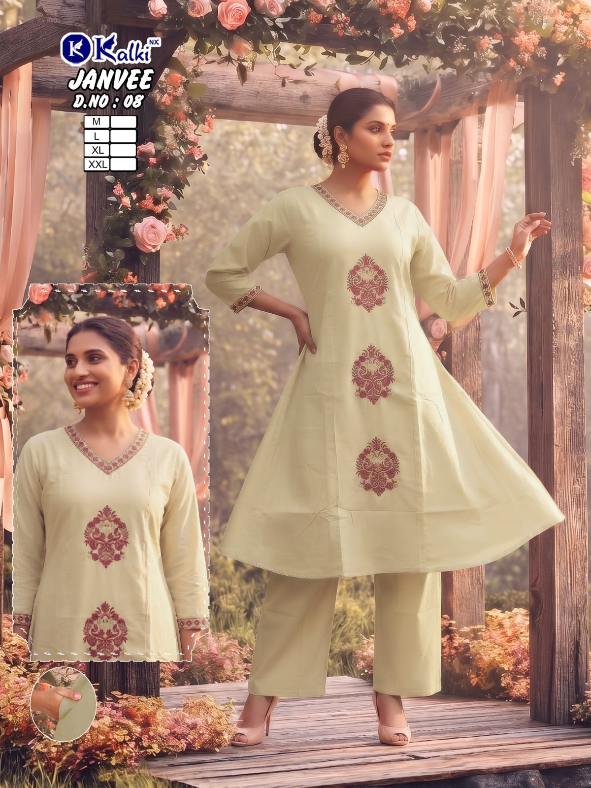 Pure Dabu Cotton Cord Set Collection (with Exquisite Embroidery Work)